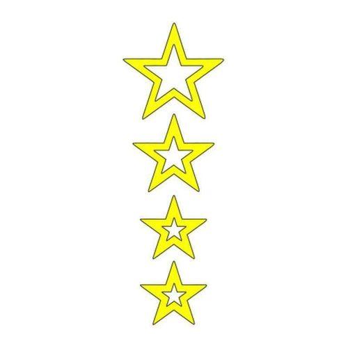 SEVGENT Cg F.Sarı Yıldızlı Çamurluk Üst Sticker