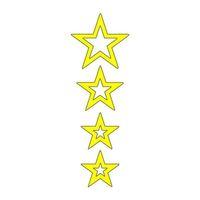 SEVGENT Cg F.Sarı Yıldızlı Çamurluk Üst Sticker