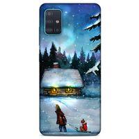 Samsung Galaxy A51 Kılıf Snowix (38) Neo Hybrid Kılıf Beyaz Mavi