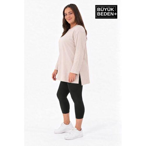 Kadın Tunik Büyük Beden ince Sweatshırt SPR26BTK990
