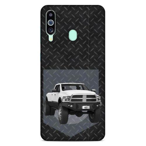 Lopard Samsung Galaxy M40 Uyumlu Kılıf PickUpX (20) Koruyucu Kılıf Beyaz Gümüş