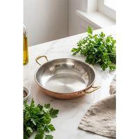 Turna Bakır Çelebi Tava 5 No 22 Cm Düz Kırmızı Turna7596-1