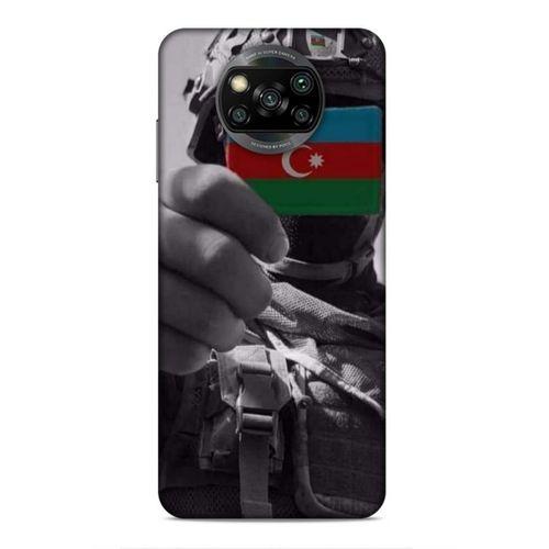 Xiaomi Redmi Poco X3 Uyumlu Kılıf Azarbaijan (40) Fit Silikon Kılıf Asker