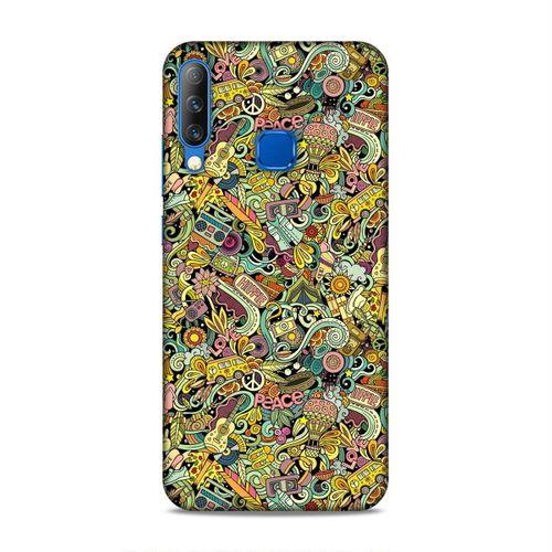 Casper Via F3 Kılıf Hippie Doodle Arka Kapak Silikon Koruma Full Koruyucu