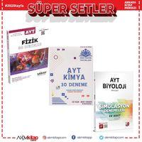 Miray AYT Fizik Çöz Kazan Kimya ve 3D Biyoloji Deneme Seti 3 Kitap