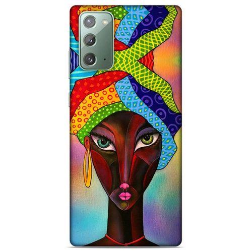 Lopard Samsung Galaxy Note 20 Uyumlu Kılıf Sürreal Yüzler ♀ (46) Core Armor Kılıf Desenli