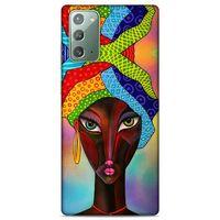 Lopard Samsung Galaxy Note 20 Uyumlu Kılıf Sürreal Yüzler ♀ (46) Core Armor Kılıf Desenli