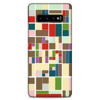 Lopard Samsung Galaxy S10 Plus Uyumlu Kılıf Soyut Sanat (47) Baskılı Crystal Flex Kılıf