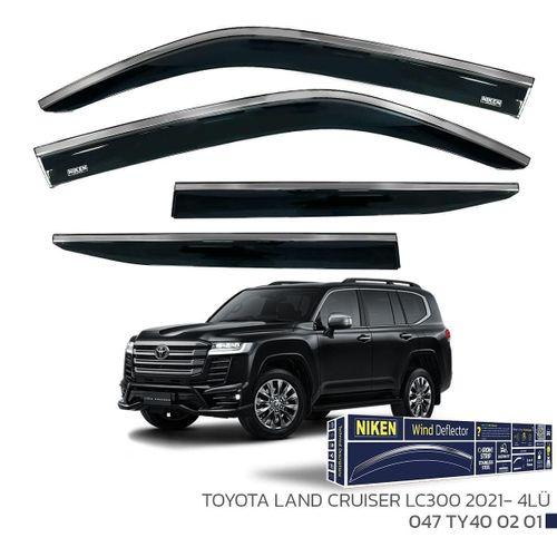 Toyota Land Cruıser LC300 2021 Sonrası - Kromlu Cam Rüzgarlığı 4Lü Parça