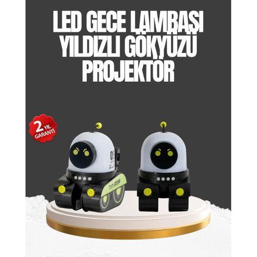 Çocuk Odası İçin Müzikli Ve Işıklı Robot Projektör
