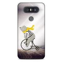 LG K41S - K51S Kılıf FunnyMaX (11) Tam Koruma Kahve Ayı