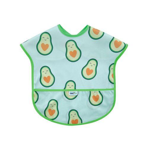 Babyjem BabyJem Baskılı BLW Kolsuz Önlük 788 Avokado