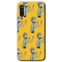 MRCİLETİSİM Xiaomi Mi 9 SE Kılıf Baskılı Kapak - Rick Felsefesi + 5D Tam Kaplayan Cam