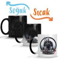 Witcher 3 Geralt Wild Hunt Sihirli Kupa Bardak Porselen