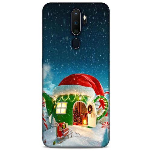 Oppo A9 2020 Kılıf Snowix (2) Kabı Yeşil Kırmızı