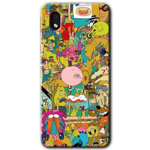 Samsung Galaxy A01 Core Kılıf Baskılı Kapak - Süper Çizgi Kahramanlar 2 +Tam Ekran Koruyucu