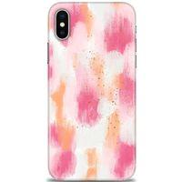 iPhone XS Kılıf HD Baskılı Kılıf - Pembe Palet + Tam Ekran Koruyucu