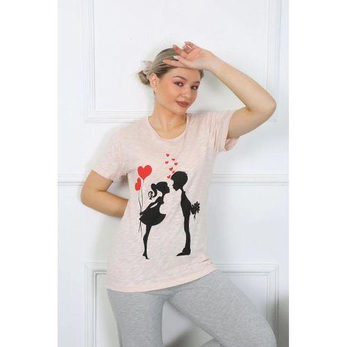 Kadın Kısa Kol Penye Pijama Takım