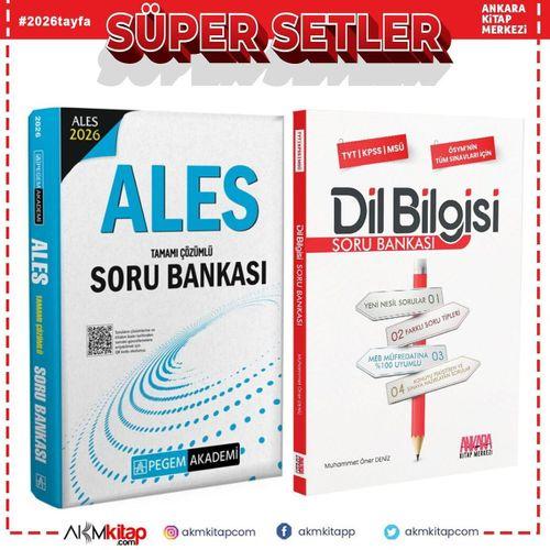 Pegem Yayınları 2026 ALES ve AKM Dil Bilgisi Soru Bankası Seti 2 Kitap