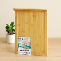 Bambu Kesme Tahtası 25x35 cm (Kanallı, Kenar Destekli)