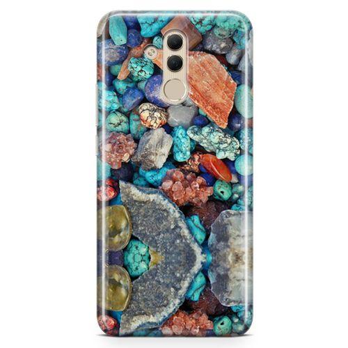 Huawei Mate 20 Lite Kılıf Pebbles Taşlı Arka Kapak Koruma Desenli Full Koruyucu