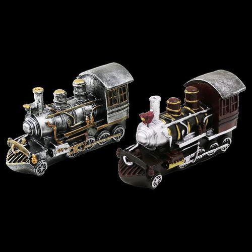 Vintage Tren Biblo Kumbara Reçine 20x12x8 cm