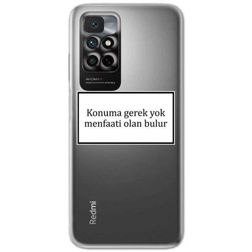 Xiaomi Redmi Note 11 4G Kılıf HD Yazı Baskılı Silikon Arka Kapak - Yazı 6