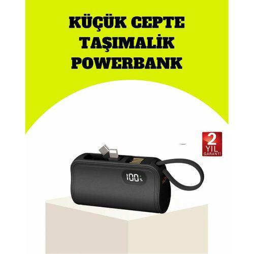 Dahili Type-c Konektörlü Mini 2000mah Powerbank