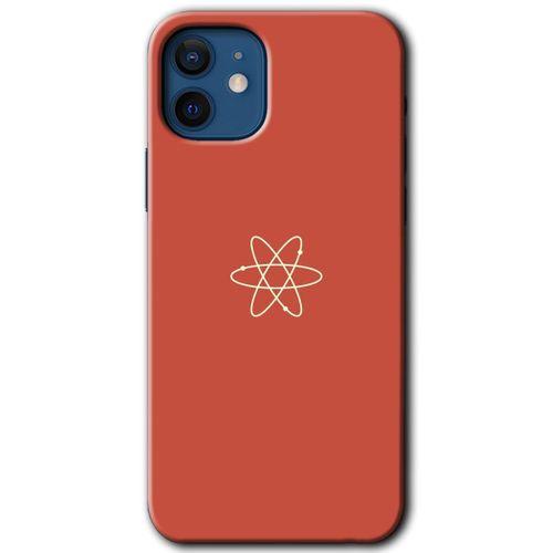 MRCİLETİSİM iPhone 12 Mini Kılıf Baskılı Kapak - Atom + 5D Tam Kaplayan Cam