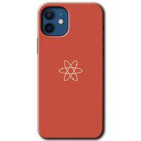 MRCİLETİSİM iPhone 12 Mini Kılıf Baskılı Kapak - Atom + 5D Tam Kaplayan Cam
