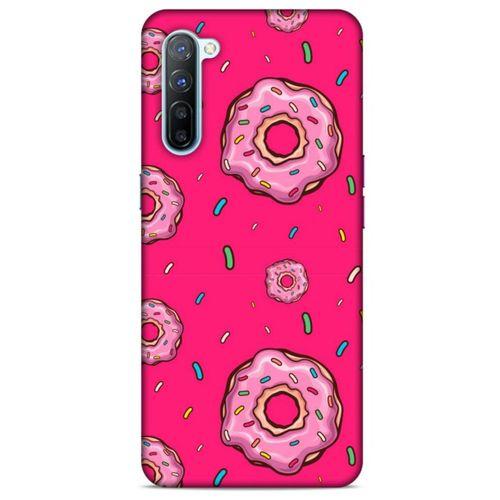 Oppo Reno 3 Uyumlu Kılıf Pembe Delisi (28) Arka Kapak Donut