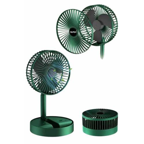 3 Kademe Hız Ayarlı Vantilatör Telefon Standlı Şarjlı Katlanabilir Soğutucu Pervane