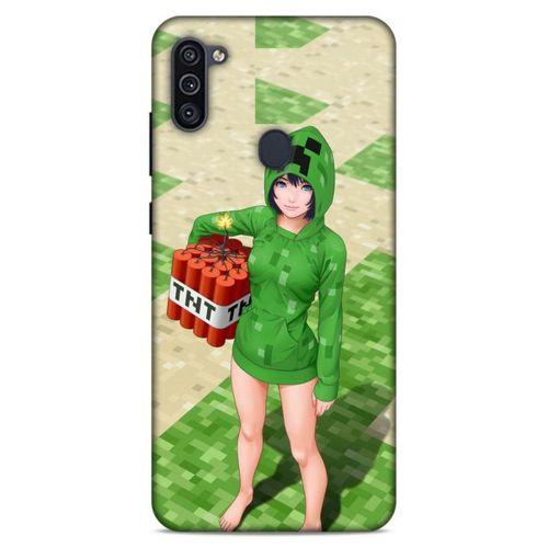 Lopard Samsung Galaxy M11 Uyumlu Kılıf PiXel (33) Hybrid Kılıf TNT Girl