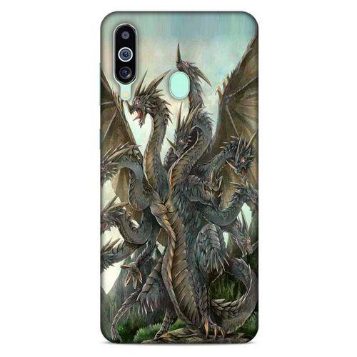 Samsung Galaxy M40 Kılıf Dragons (35) Fit Design Kılıf 9 Başlı Ejderha