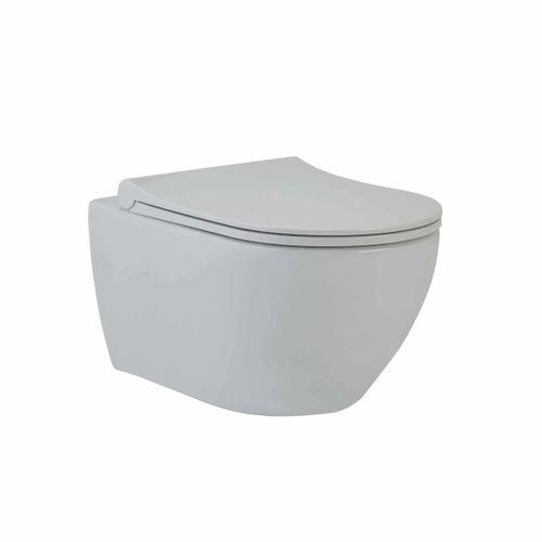 Knidos Asma Klozet-BEYAZ (Tah.Delikli)+Soft Close Kapak - (88303601100004310)