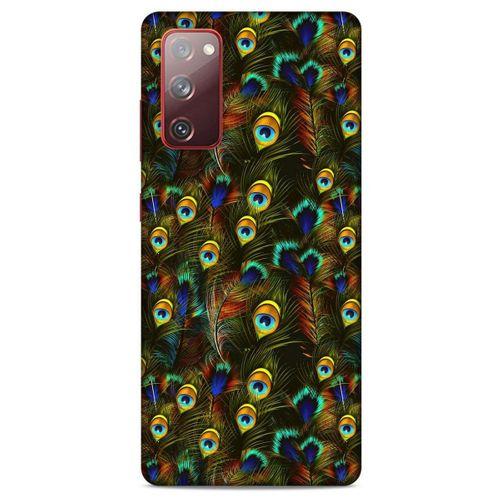 Samsung Galaxy S20 Fe Kılıf Desenli Özel Seri Tüyler (11) Tam Koruma