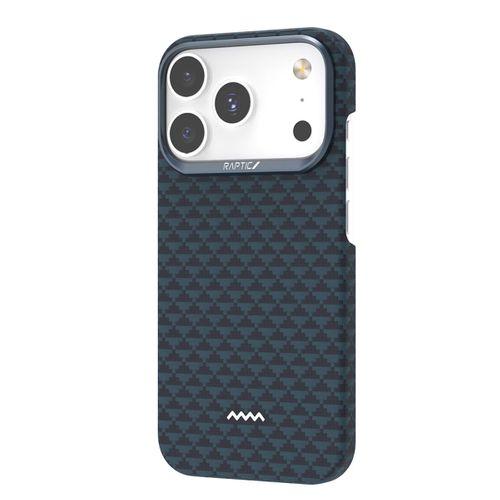 Apple iPhone 17 Pro Max Kılıf M-safe Şarj Özellikli Raptic Aramid Skin Origin Serisi Karbon Kapak