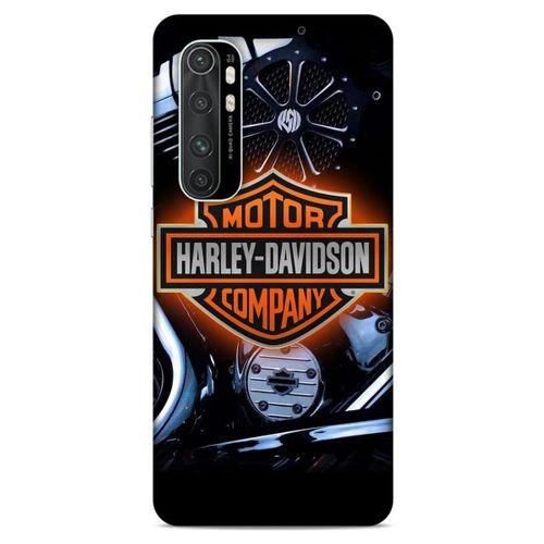Xiaomi Mi Note 10 Lite Uyumlu Kılıf Motorsiklet (13) Silikon Kap Harley Davidson