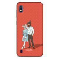 Samsung Galaxy A10 Kılıf FunnyMaX (15) Antişok Kılıf Kırmızı Kedi Köpek