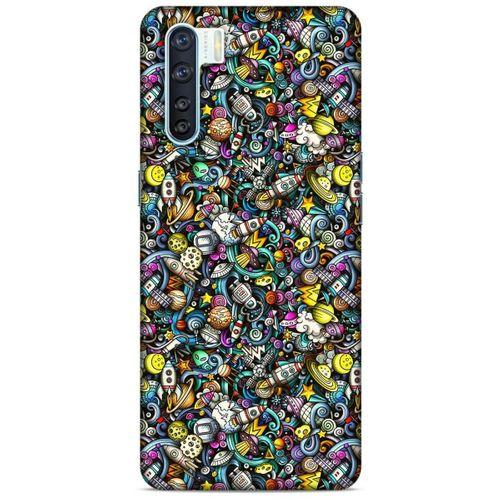 Graffitix (48) Desenli Silikon Kapak Oppo A91 Kılıf