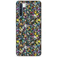 Graffitix (48) Desenli Silikon Kapak Oppo A91 Kılıf