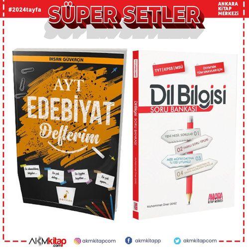 Pelikan AYT Edebiyat Defterim ve AKM Dil Bilgisi Soru Bankası Seti 2 Kitap