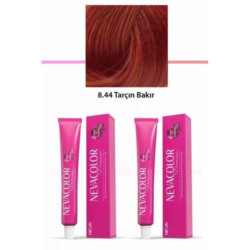 2 li Set Premium 8.44 Tarçın Bakır - Kalıcı Krem Saç Boyası 2 X 50 g Tüp