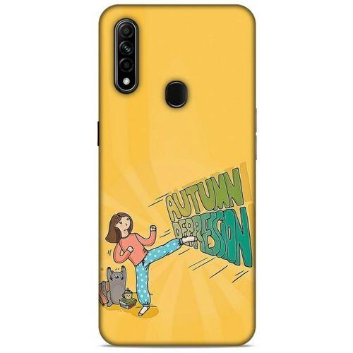 Oppo A31 Kılıf Depresyon (44) Tough Armor Kılıf Mor Kahve