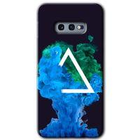 Samsung Galaxy S10e Kılıf HD Desen Baskılı Arka Kapak + Temperli Cam - İnk Clot