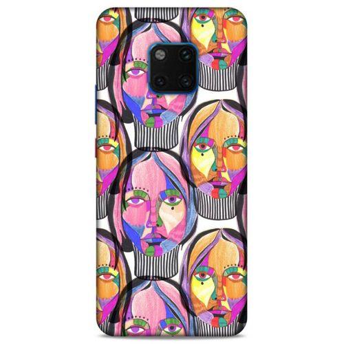 Lopard Huawei Mate 20 Pro Uyumlu Kılıf Sürreal Yüzler ♀ (1) Kılıfı Baskılı