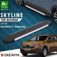 S-Dizayn Dacia Sandero 3 Stepway Skyline Aluminyum Yan Basamak 183 Cm 2020 Üzeri A+ Kalite