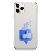 Apple iPhone 11 Pro Max Kılıf Face Beğen Arka Kapak Koruma Desenli Full Koruyucu