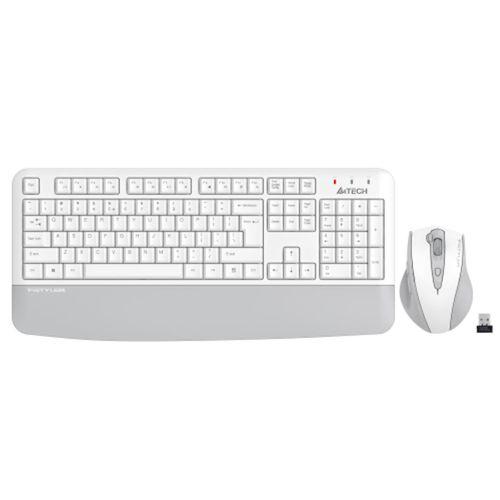 A4 TECH FG2500S PLUS, Beyaz, FSTYLER, 2.4Ghz Kablosuz, Türkçe Q, M.Medya Klavye Mouse Set