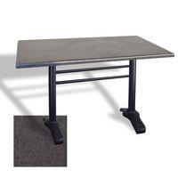 Dockers Çipa 3010 Döküm Ayak Masa 80x140 cm - (Werzalit, Wermodin ve Allzalit Tabla) - Grey Marble